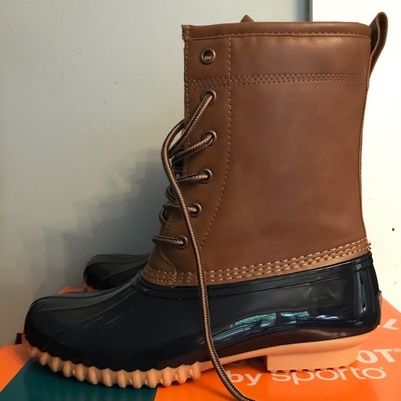 🚫SOLD🚫NWT Sporto Ariel Duck Boots - Picture 3 of 8